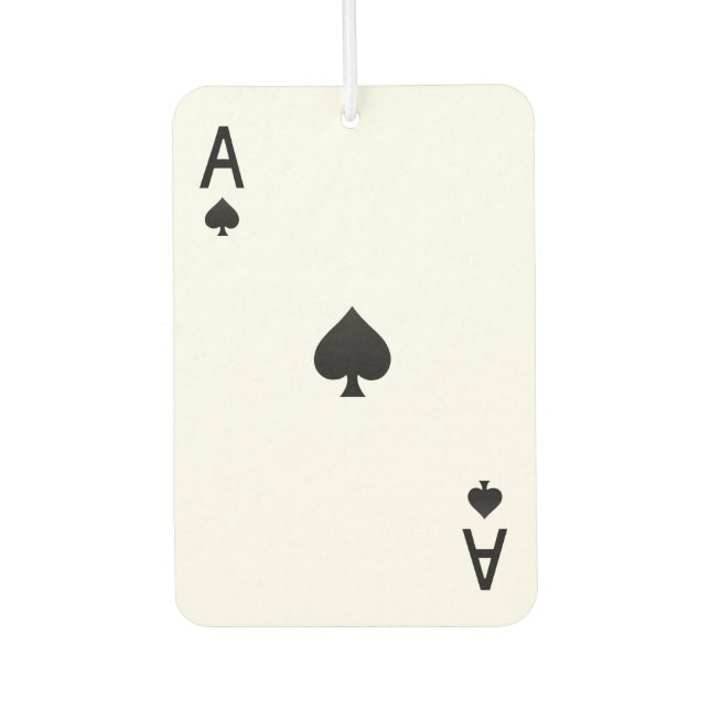 Désodorisant Pour Voiture Fraîcheur d'air sur mesure - As des pique (Devant)