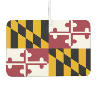 Fraîcheurs d'air avec Drapeau du Maryland, États-U