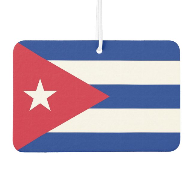 Désodorisant Pour Voiture Fraîcheurs d'air de voiture avec drapeau de Cuba (Devant)