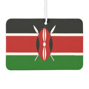 Désodorisant Pour Voiture Fraîcheurs d'air de voiture avec drapeau du Kenya