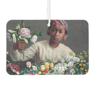 Désodorisant Pour Voiture Frédéric Bazille - Jeune femme aux pivoines