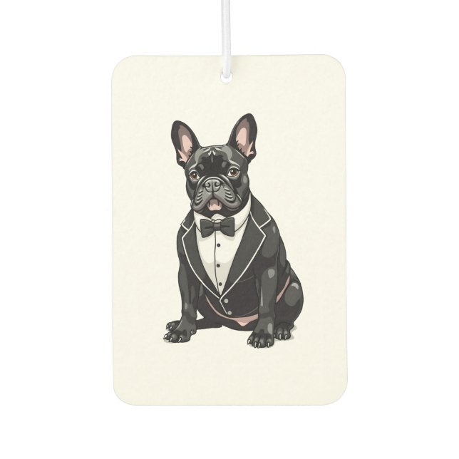 Désodorisant Pour Voiture French Bulldog in Tuxedo (Devant)
