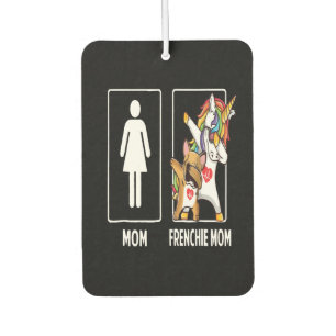 Désodorisant Pour Voiture Frenchie Gift Maman avec une mère française uniqu