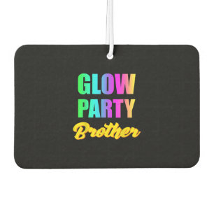 Désodorisant Pour Voiture Frère de la Fête Lumineuse Retro 80s Anniversaire 