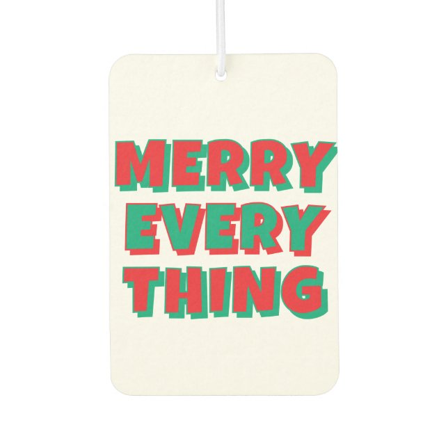 Désodorisant Pour Voiture Freshener à air de Noël (Devant)