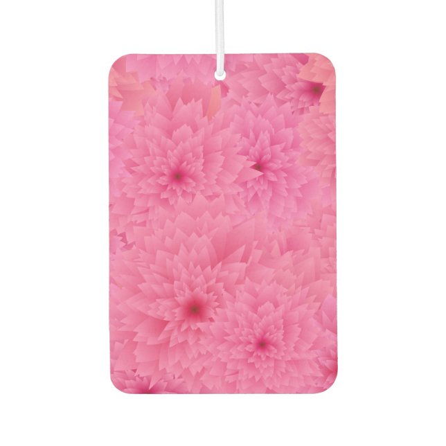 Désodorisant Pour Voiture Freshener à air floral stylisé avec parfum Rose (Devant)