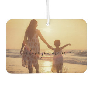 Désodorisant Pour Voiture Freshener à air photo et texte personnalisé - I Lo