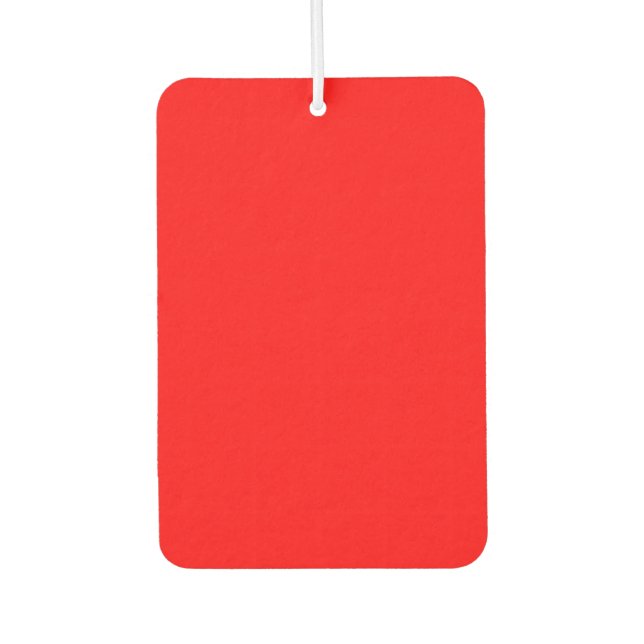 Désodorisant Pour Voiture Freshener à air rectangle rouge (Devant)