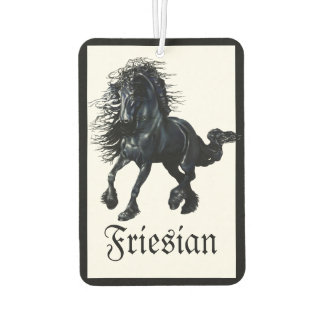Désodorisant Pour Voiture Frison, étalon noir, cheval Frison