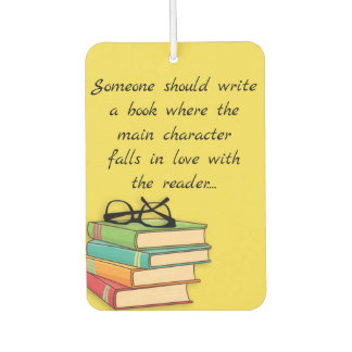 Désodorisant Pour Voiture Fun Novelty Reading Livres Geek Falls In Love