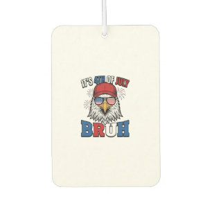 Désodorisant Pour Voiture Funny 4th of July Eagle Bruh Maillot Patriotique C