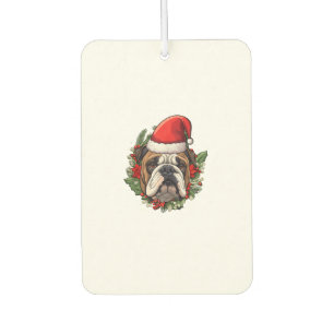 Désodorisant Pour Voiture Funny Christmas English Bulldog