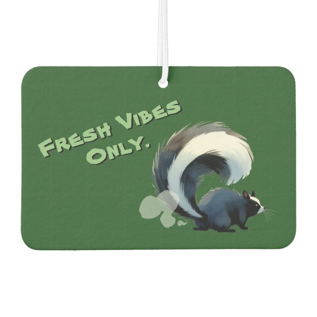 Désodorisant Pour Voiture Funny Farting Skunk Cute Humor Horizontal (Devant)