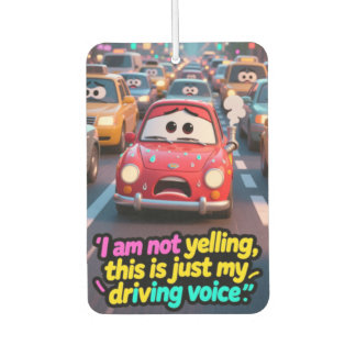 Désodorisant Pour Voiture Funny "My Driving Voice" Stressed Car Air Freshene