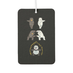 Désodorisant Pour Voiture Funny Panda mignonne Amoureux des animaux de l'our