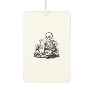 Désodorisant Pour Voiture Funny Skeleton Cat Skull Kitty Cute Cat Goth Hallo