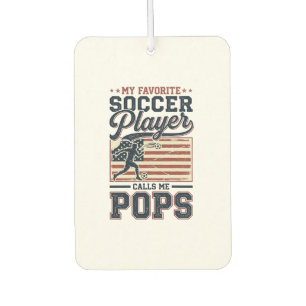 Désodorisant Pour Voiture Funny Soccer Pops Vintage Gravure Design de T-shir