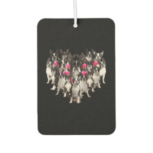 Désodorisant Pour Voiture Funny Valentines Day Boston Terrier Heart