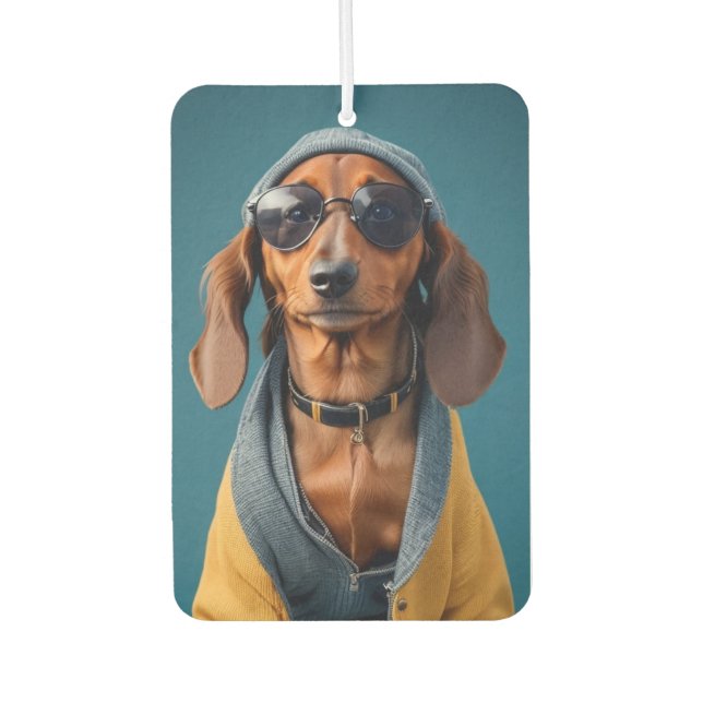 Désodorisant Pour Voiture Gangster Dachshund (Devant)