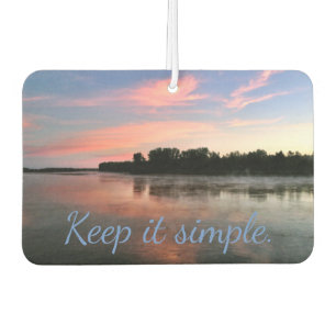 Désodorisant Pour Voiture Gardez-le Simple River Sunset Air Freshener