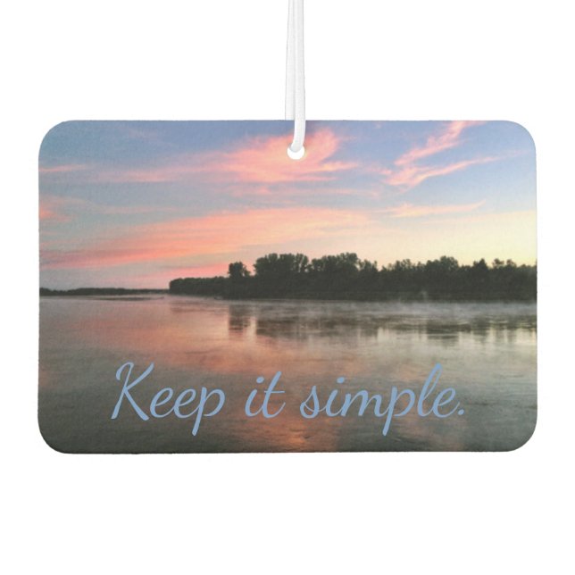 Désodorisant Pour Voiture Gardez-le Simple River Sunset Air Freshener (Devant)