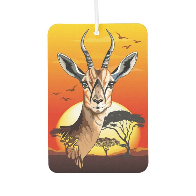 Désodorisant Pour Voiture Gazelle Antelope africaine animal sauvage (Devant)