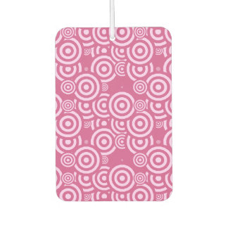 Désodorisant Pour Voiture géométrique rose et blanc