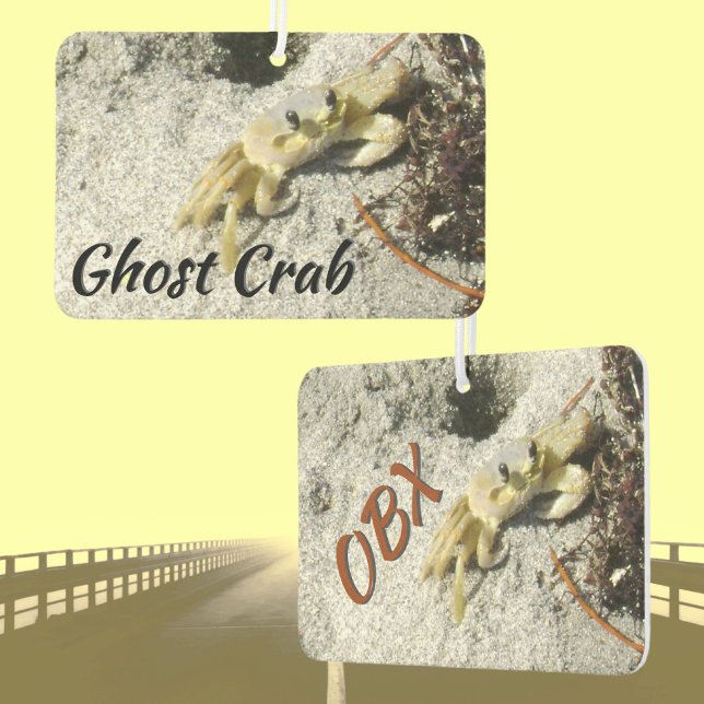 Désodorisant Pour Voiture Ghost Crab OBX Outer Banks NC Photographie (Créateur téléchargé)