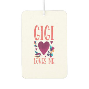 Désodorisant Pour Voiture Gigi aime moi Valentines jour cadeau à la petite-f