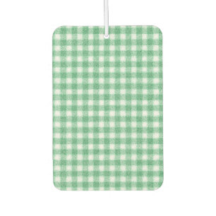 Désodorisant Pour Voiture Gingham vert menthe