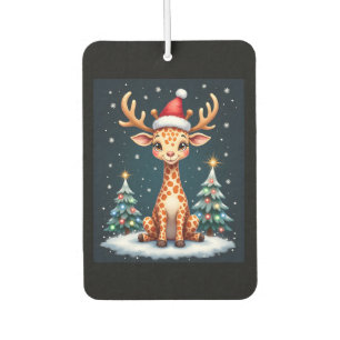 Désodorisant Pour Voiture Girafe Renne Chapeau Père Noël Arbre de Noël Drôle