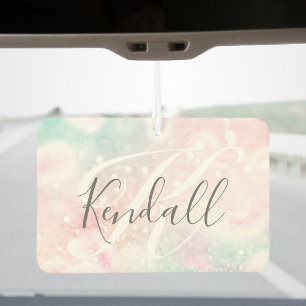 Désodorisant Pour Voiture Glam Parties scintillant rose Pastel Motif fille