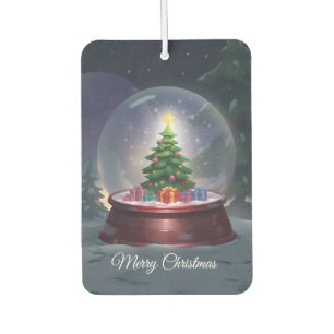 Désodorisant Pour Voiture Globe des neiges de l'arbre de Noël