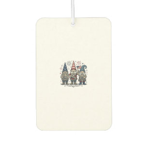 Désodorisant Pour Voiture Gnome Patriotique USA Chemise Vintage Quatre Juill
