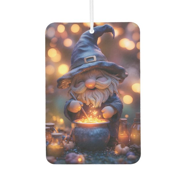 Désodorisant Pour Voiture Gnome souriant Stirring Magic Pot (Devant)