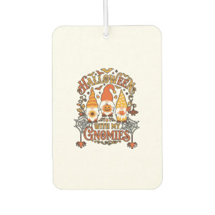 Désodorisant Pour Voiture Gnomes d'Halloween Citrouille Toile d'Araignée Cha