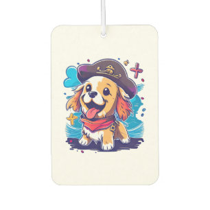 Désodorisant Pour Voiture Golden Retriever Chien Pirate
