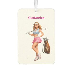 Désodorisant Pour Voiture Golfeuse féminine en forme Thunder_Cove