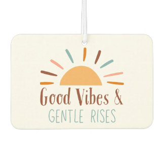 Désodorisant Pour Voiture Good Vibes & Gentle Rises Boho Car Air Freshener