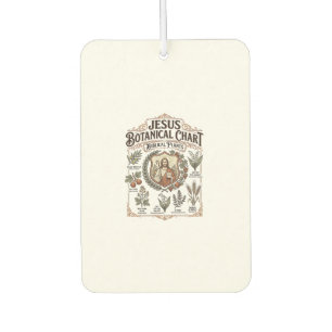 Désodorisant Pour Voiture Graphique botanique de Jésus Plantes bibliques Jés