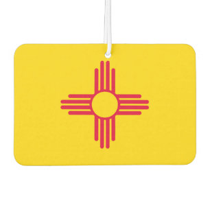 Désodorisant Pour Voiture Graphique Drapeau de l'état du Nouveau-Mexique dyn