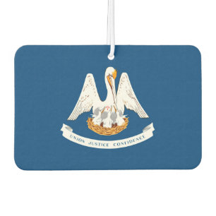 Désodorisant Pour Voiture Graphique Drapeau Dynamique Louisiane sur un