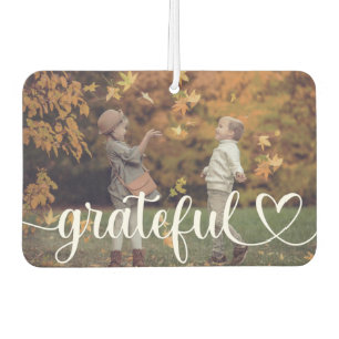 Désodorisant Pour Voiture Grateful Thanksgiving Rustic Country Family Photos
