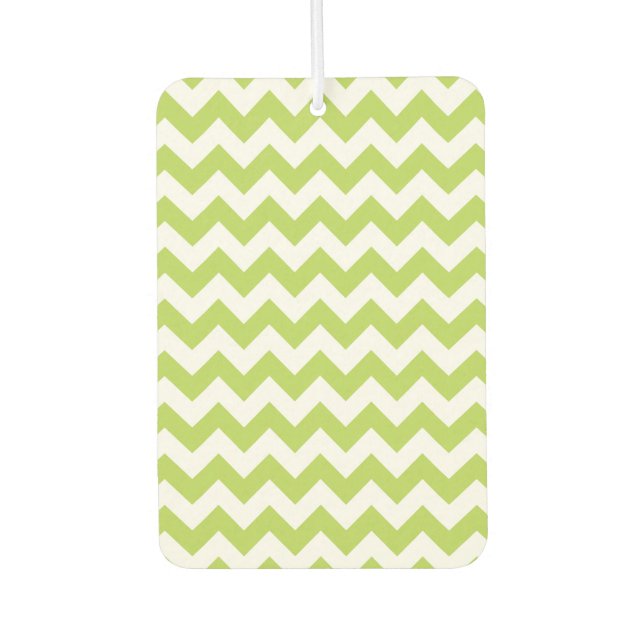 Désodorisant Pour Voiture Green Zigzag, Green Chevron, Motif géométrique (Devant)