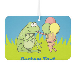 Désodorisant Pour Voiture Grenouille avec Icecream Air Freshener