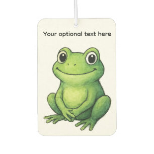 DÉSODORISANT POUR VOITURE GRENOUILLE VERTE MIGNONNE