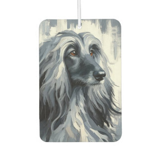 Désodorisant Pour Voiture Grey Afghan Hound Portrait