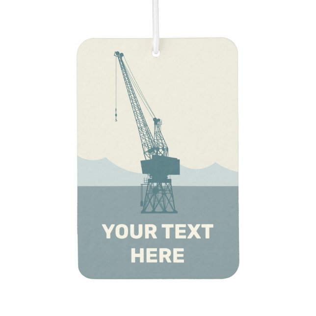 Désodorisant Pour Voiture Grue du chantier naval (Devant)