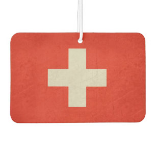 Désodorisant Pour Voiture Grunge drapeau d'État souverain de la Suisse