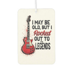 Désodorisant Pour Voiture Guitare Rock Rétro Design Nostalgie Musique Classi